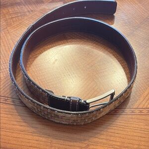 Tommy Bahama Brown Woven Belt